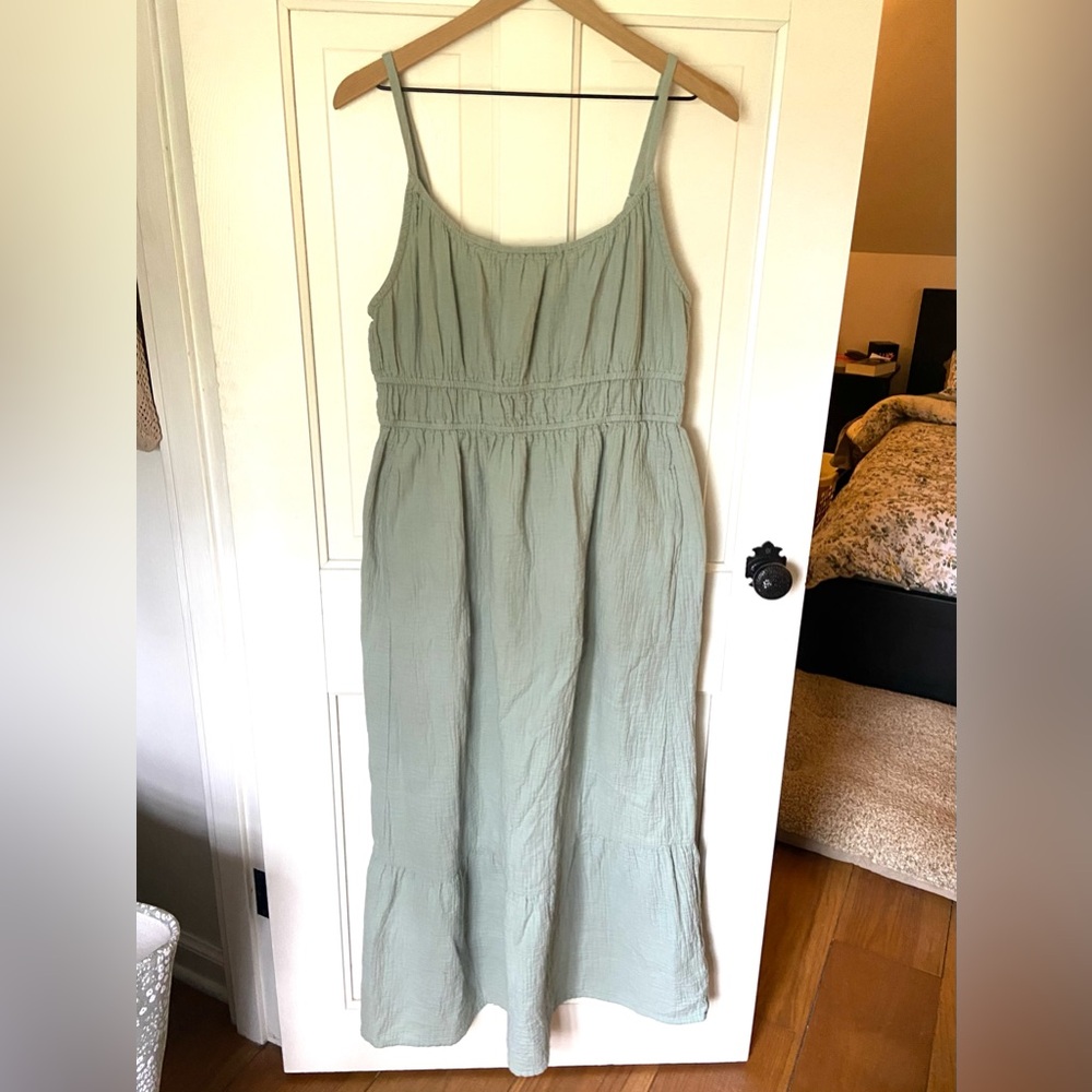 Light Sage Green Women's Maxi Sundress